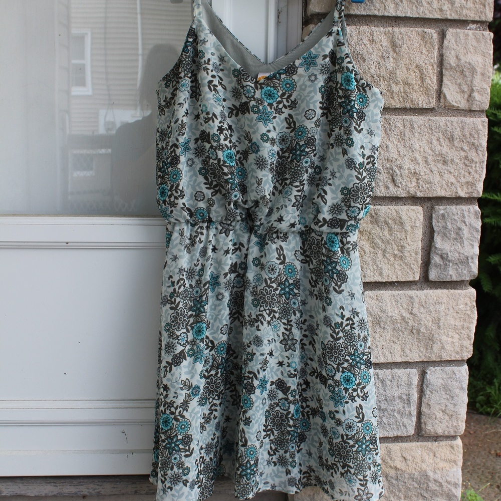 Blue Floral Dress